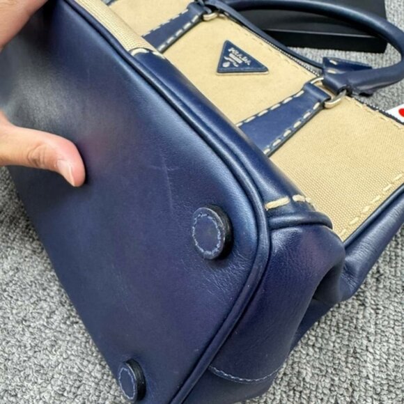 Prada City Canvas Satchel Bag 410-082725 - Picture 13 of 16